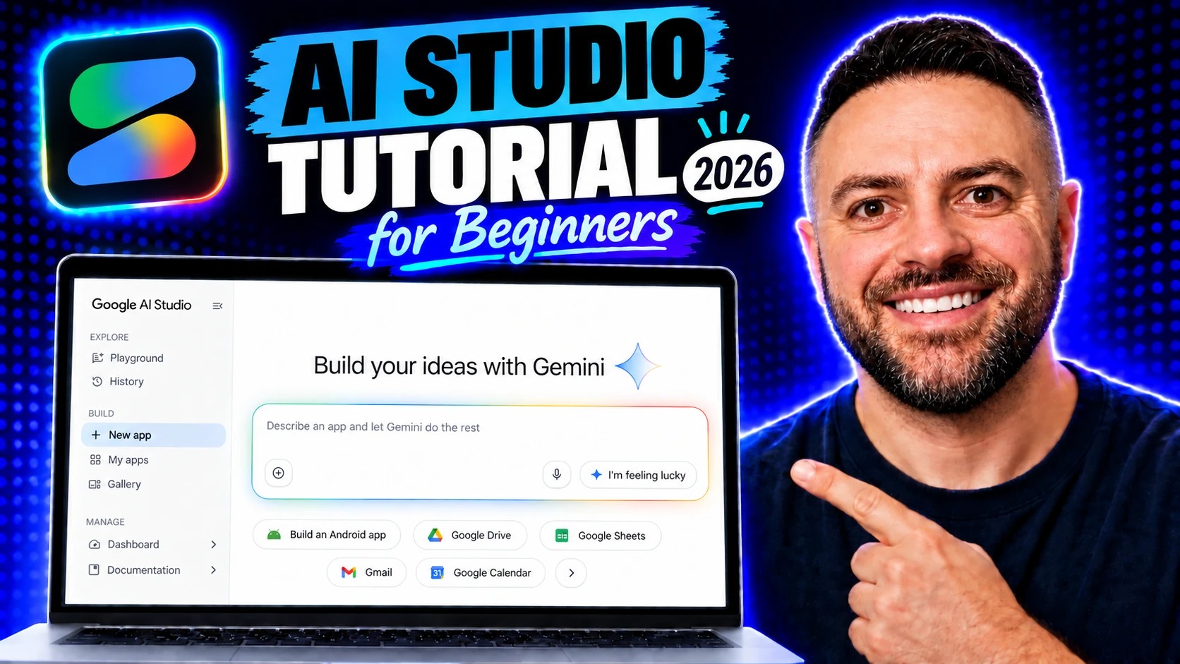 Thumbnail for Google AI Studio Tutorial for Beginners
