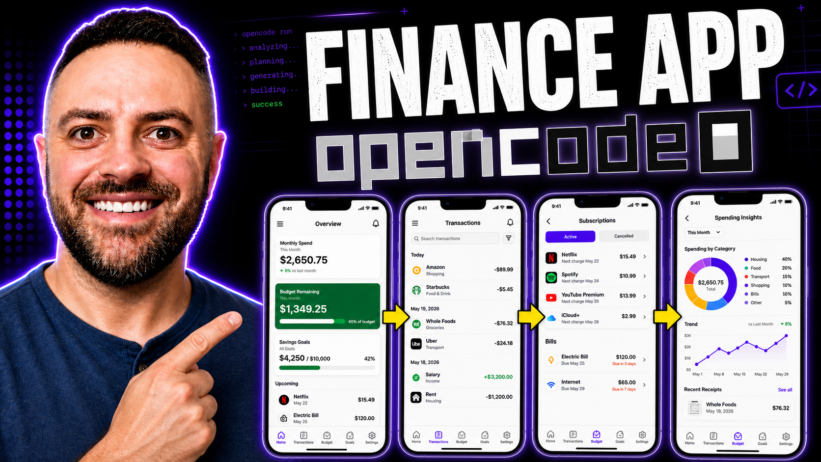 Thumbnail for Build a Personal Finance App With OpenCode: Budgets, Subscriptions, Receipts, and Spending Insights