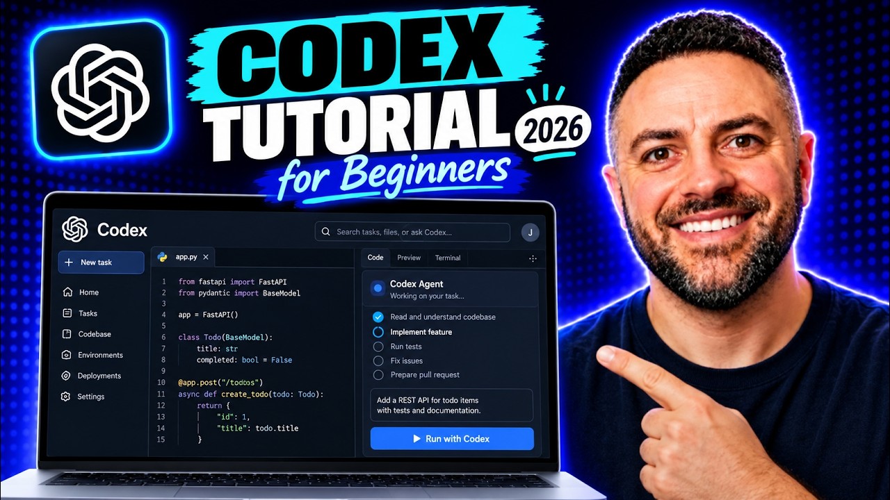 Thumbnail for Learn 90% of Codex in Under 25 Minutes (2026 Update)